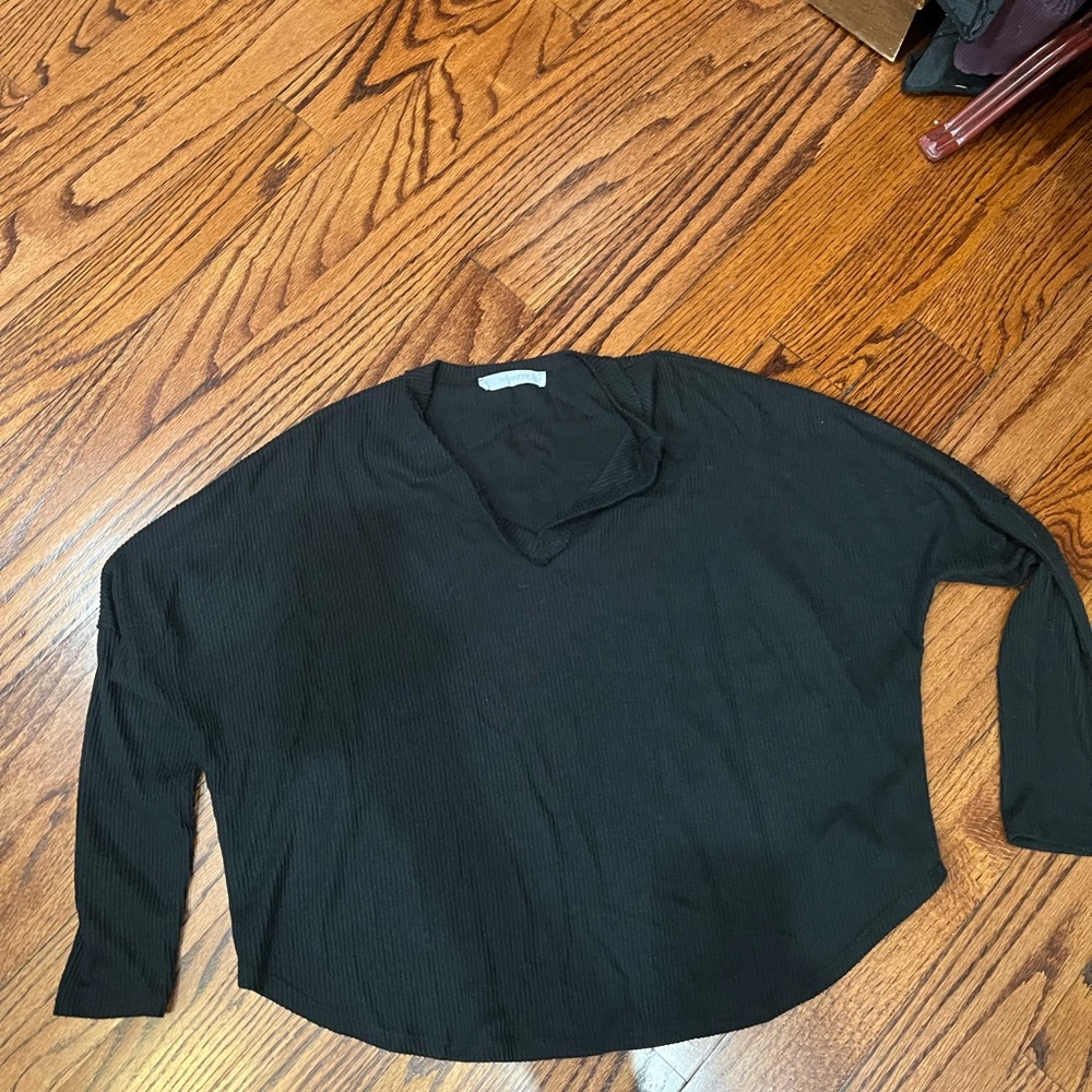 Six Fifty Black Long Sleeve Women's Top